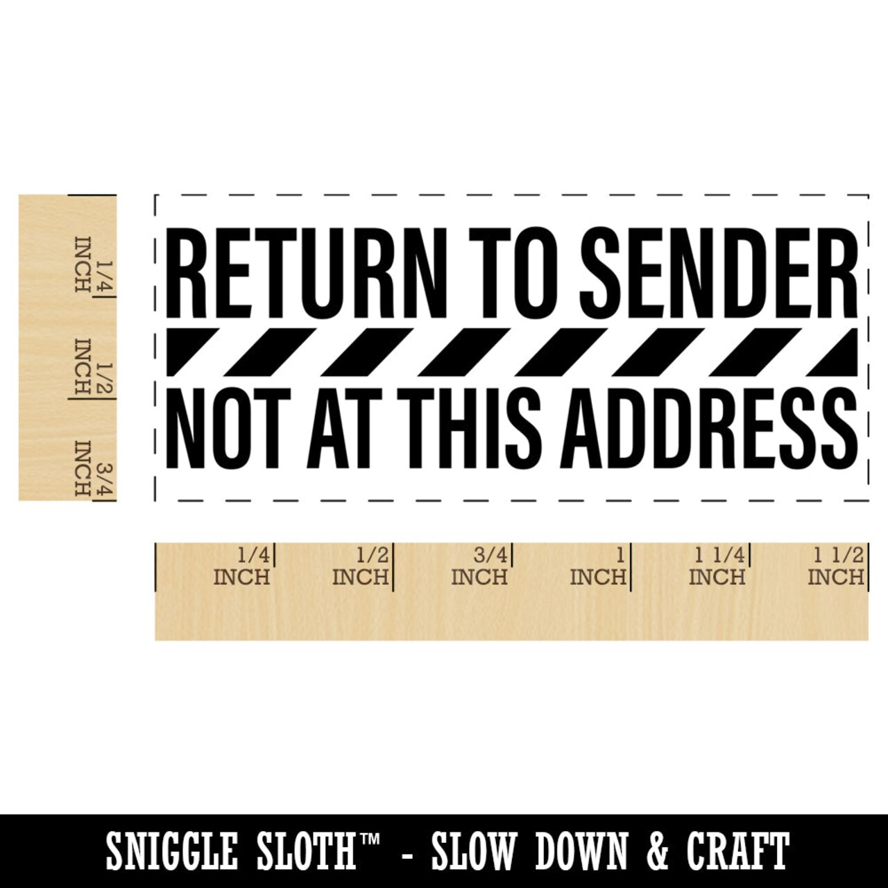 Return to Sender Not at this Address Mail Delivery Service Self-Inking Rubber Stamp Ink Stamper for Business Office